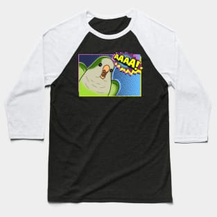 angrey green quaker parrot comic Baseball T-Shirt